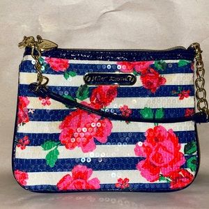 Betsy Johnson sequin wristlet